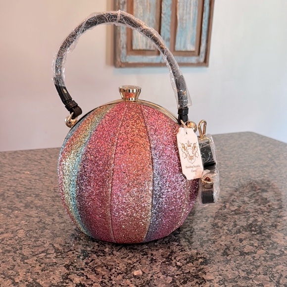 handbag republic Handbags - Rainbow Glitter TikTok basketBall Bag NWT
